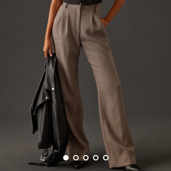NWT Anthropologie Favorite Daughter The Favorite Pants Houndstooth Z123 - Picture 3 of 5
